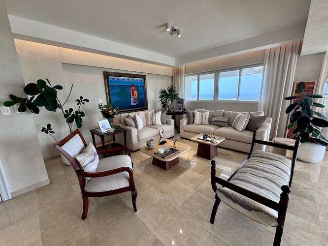 Apartamento amueblado en alquiler en la Av. Anacaona con vista al mar - Imagen 3