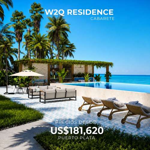 APARTAMENTOS EN PLANO EN VENTA EN CABARETE  ¡Primera línea de playa! 