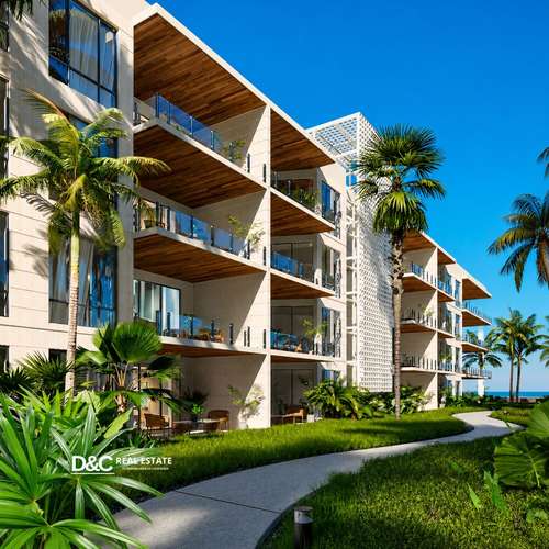 APARTAMENTOS EN PLANO EN VENTA EN CABARETE  ¡Primera línea de playa! 