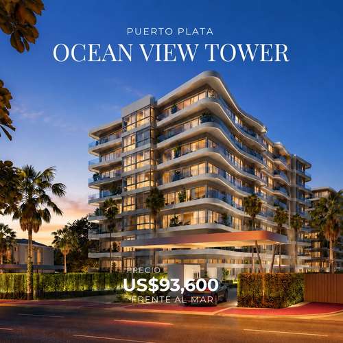  APARTAMENTOS EN PLANO FRENTE AL MAR EN EL MALECÓN DE PUERTO PLATA 