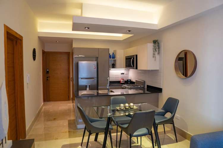 Hermoso Apartamento Amueblado en Serrallés, 1 Habitación, Balcón, Piscina, Gym, Sauna - Imagen 6