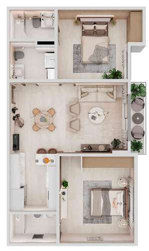  Venta Apartamento de 80 mts2 en construcción de 2 hab, 2.5 Baños en Bella Vista, Santo Domingo, con lujo y confort. - Imagen 2