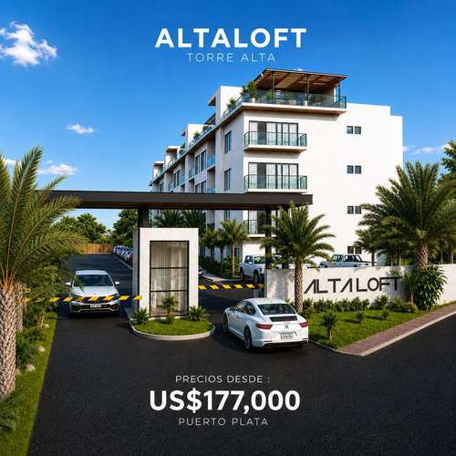 APARTAMENTOS EN PLANO EN PUERTO EN PUERTO PLATA. ALTA LOFT
