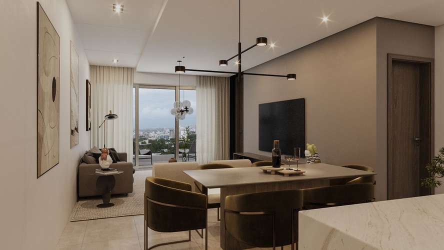 Vista Attico, apartamentos de 1, 2 y 3 habitaciones en Bella Vista, Santo Domingo - Imagen 8
