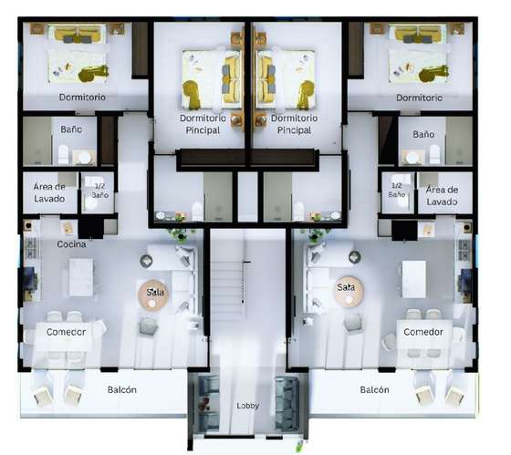 APARTAMENTO DE VENTA EN PLANO EN SOSUA RESDENCUAL MARBELLA - Imagen 2