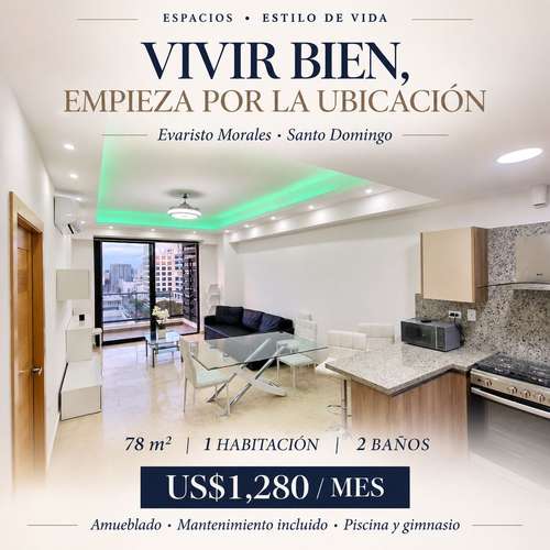 ALQUILER APARTAMENTO EN EL CENTRO DE SANTO DOMINGO