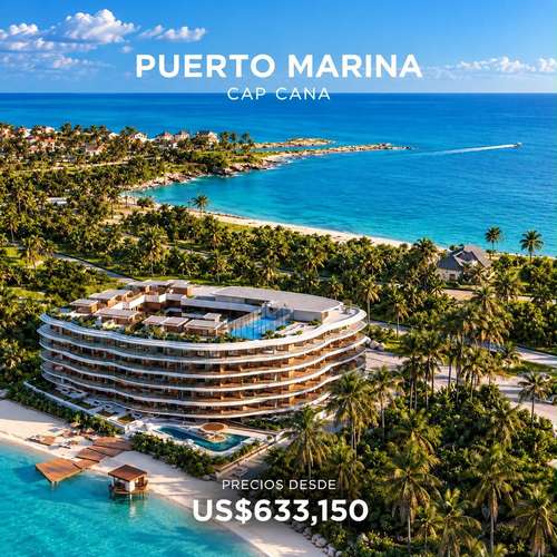 Apartamentos en venta en Puerto Marina Residences, Cap Cana, desde US$633,150