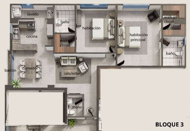 Venta de Apartamento En Construcción de 2 Habitaciones en Bella Vista | 85 m² | 2.5 Baños | 1 Parqueo | Entrega Dic 2026 - Imagen 2
