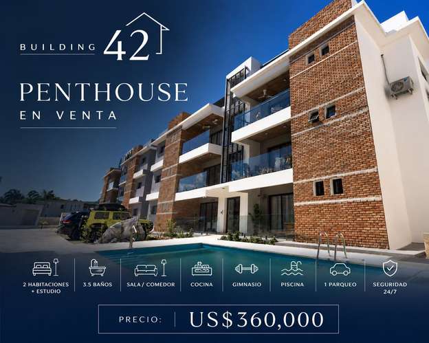 Penthouse en Puerto Plata donde el lujo y la tranquilidad se encuentran 