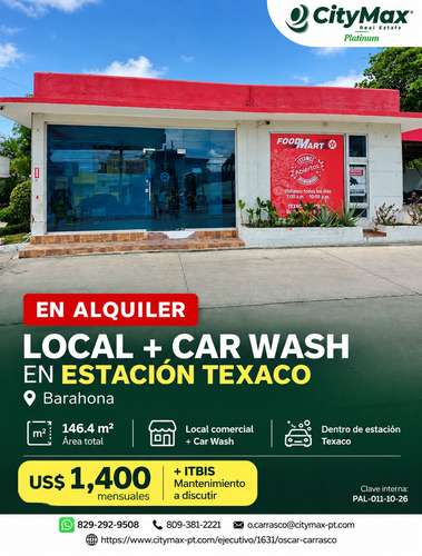 Local comercial y Car Wash en alquiler en Barahona