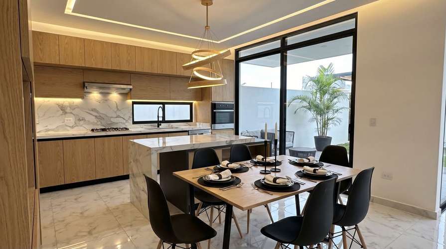  ESPECTACULAR CASA DE UN NIVEL EN PROYECTO CERRADO – GURABO, SANTIAGO - Imagen 6