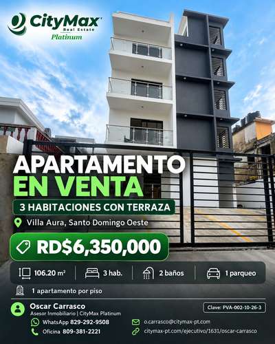 Apartamento en venta en Villa Aura, Santo Domingo Oeste