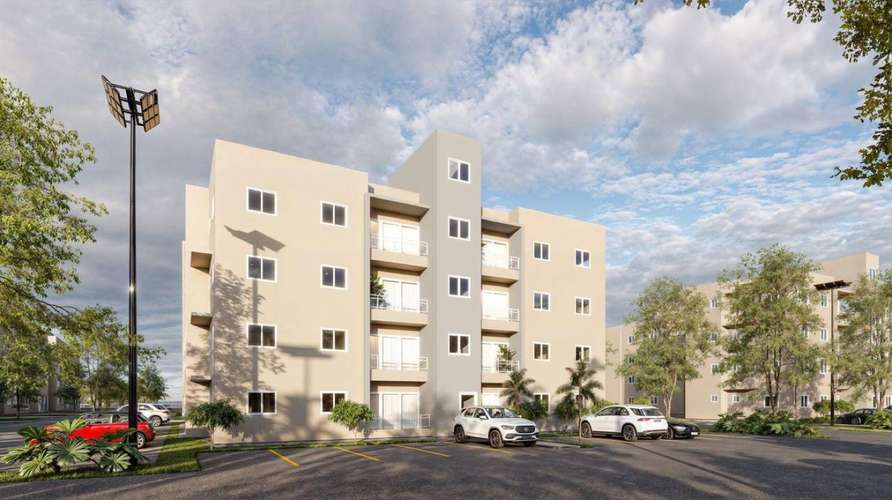 Venta de apartamentos frente a Ciudad Juan Bosch con Bono Vivienda