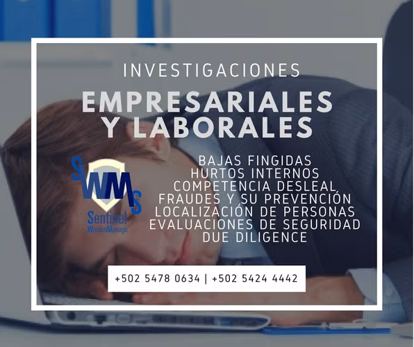 INVESTIGACIONES EMPRESARIALES Y LABORALES INVESTIGADORES PRIVADOS