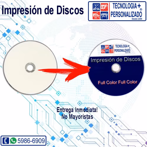 Impresion de Discos a Color. NO MAYORISTAS Maxi Despensa Parroquia Z.6