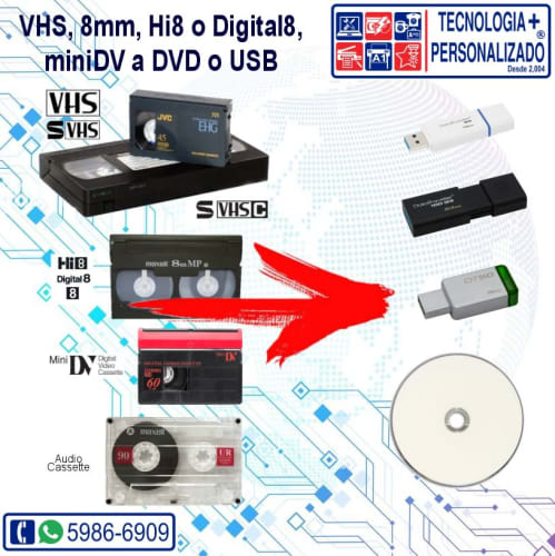 Tu tienda de pasar VHS a Digital -Tus cintas dvd