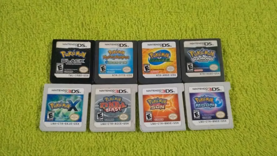 Pokemon de Nintendo ds y 3ds