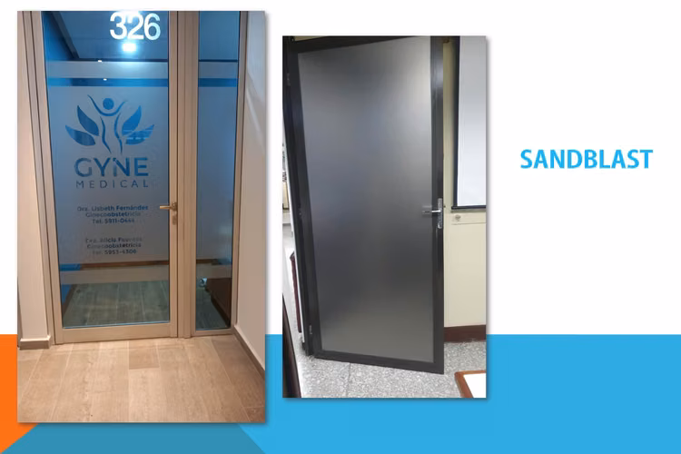 Sandblast, corte electronico e impreso