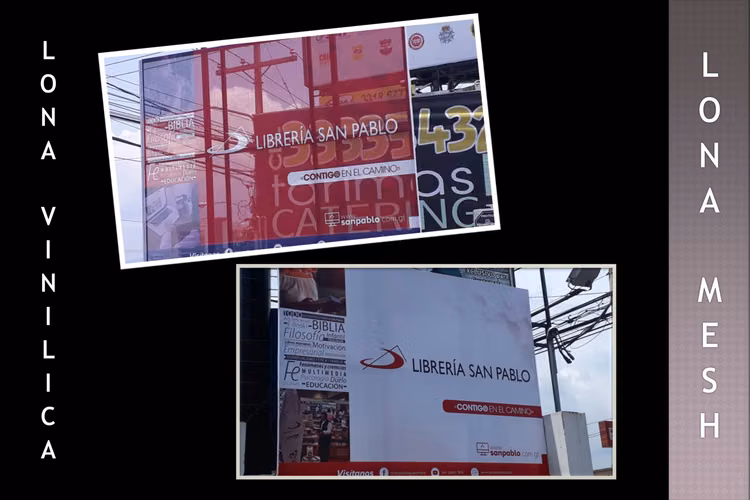 Lona mesh, mantas vinilicas, vinil adhesivo