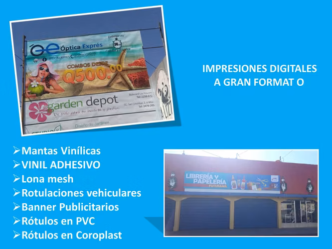 Mantas vinilicas, vinil adhesivo, lona mesh