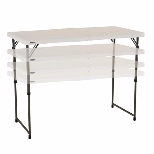 Mesa Plegable de 1.22cm de Largo marca Lifetime, Nueva y Sellada!