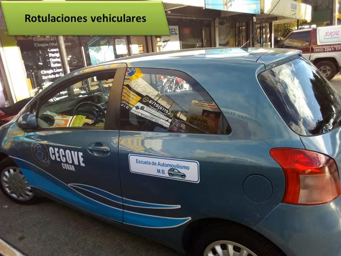 Rotulacines vehiculares, corte electronico