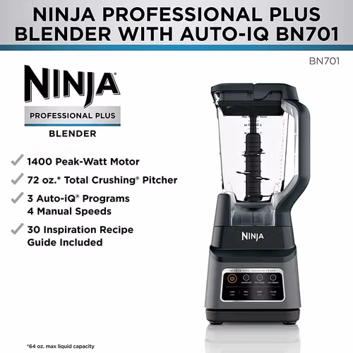 Licuadora Ninja Versión Individual de 1400 Watts, Nueva y Sellada! - Imagen 6