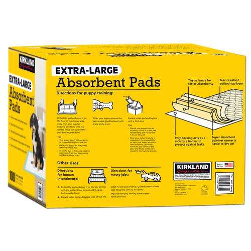 Tapete Absorbente para Mascotas, Set de 100 Unidades, Nuevo y Sellado!