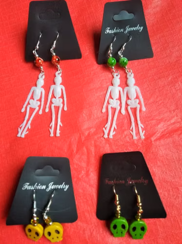 Halloween Aretes, Collares y Pulseras