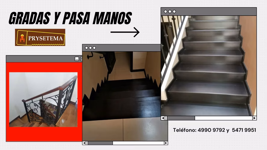 Wood and metal rails