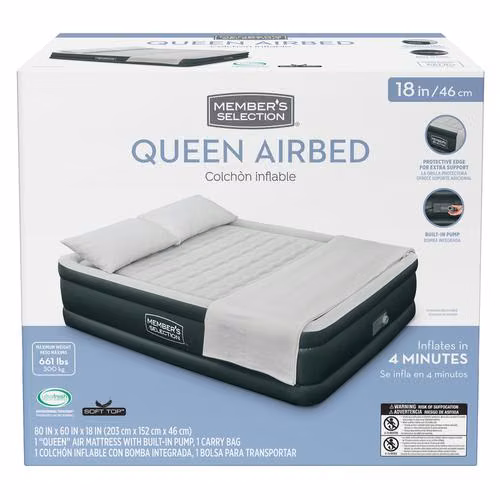 Colchon Inflable Queen Americano, Nuevo y Sellado!