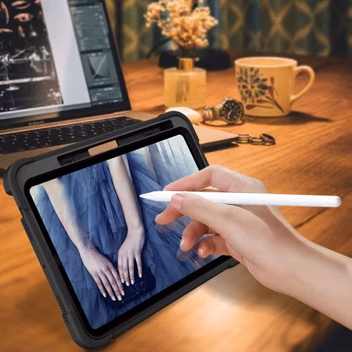 Estuche antigolpes de 3 capas con soporte para iPad 10 de 10.9”