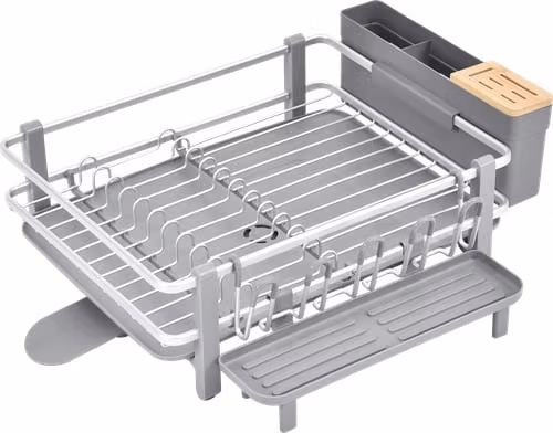 Escurridor de Platos de Aluminio Moderno, Nuevo y Sellado!