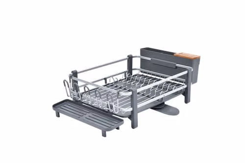 Escurridor de Platos de Aluminio Moderno, Nuevo y Sellado!