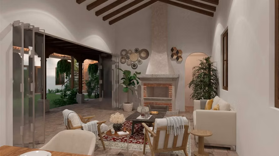 Linda casa en venta en Los Franciscanos, Modelo OPERA, cerca Antigua Guatemala.