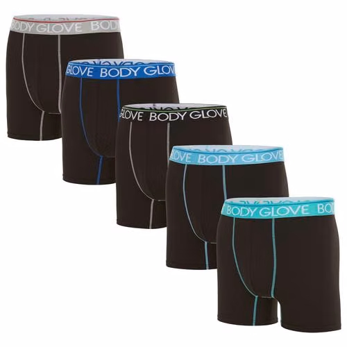 Boxers Set de 5 Unidades para Caballero marca Body Glove, Nuevo y Sellado! - Imagen 2