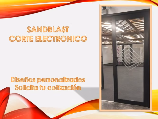 Sandblast troquelado, corte electrónico,