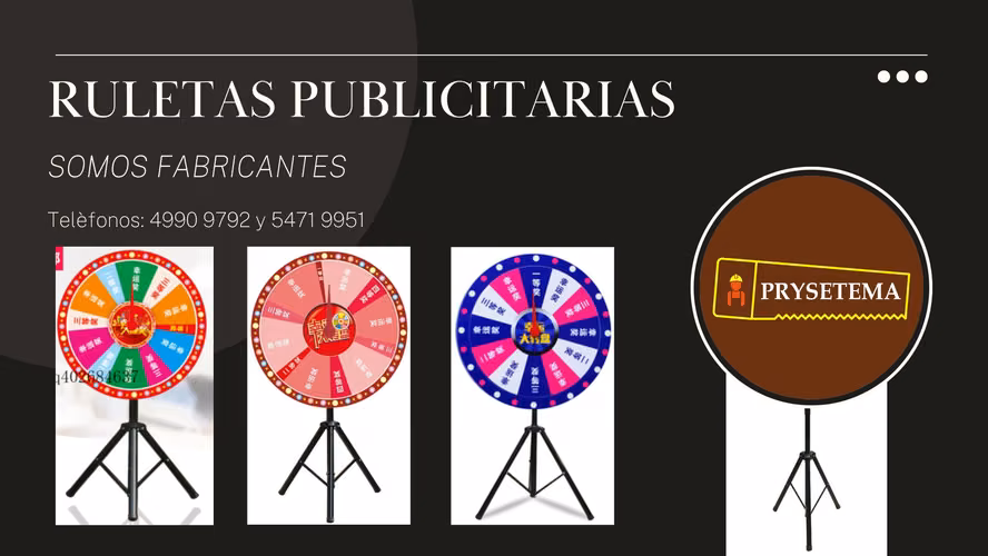 Ruletas de Pedestal a full color