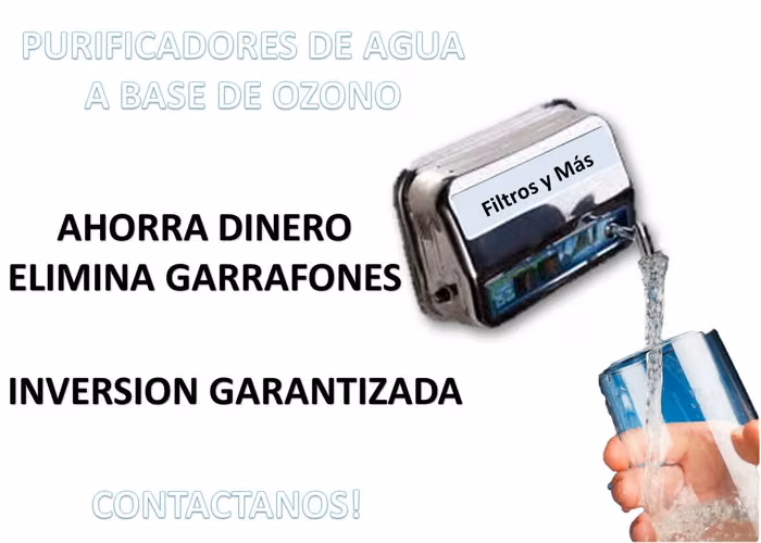 Ozono, Purificador de Agua, filtros
