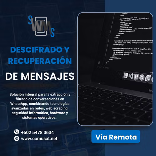 Servicios de Descifrado y Extracción de Mensajería de Redes Sociales