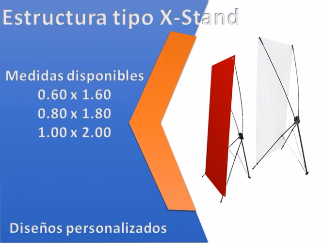 Araña, banner X-Stand, lona full color