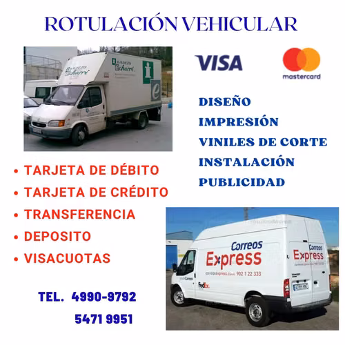 Rotulación para carros
