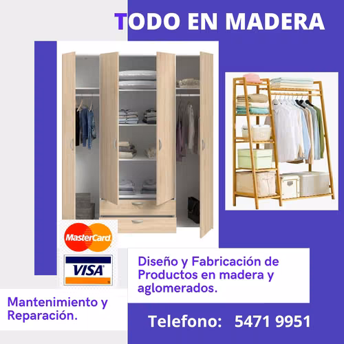 Closets de madera o melamina