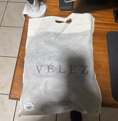  Bolso unisex VELEZ original - cuero negro 