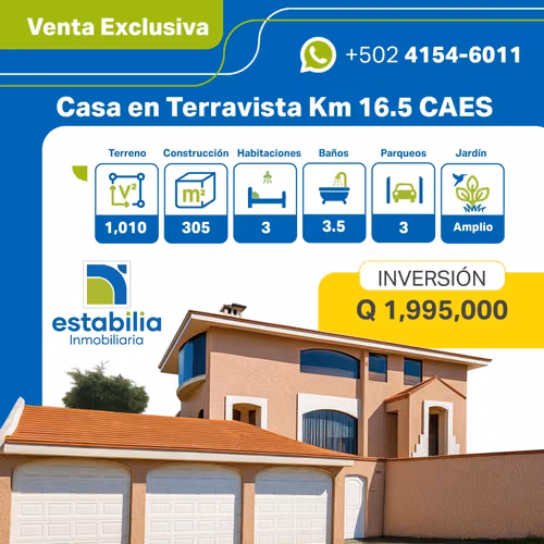 Casa en venta en Terravista Carretera a El Salvador