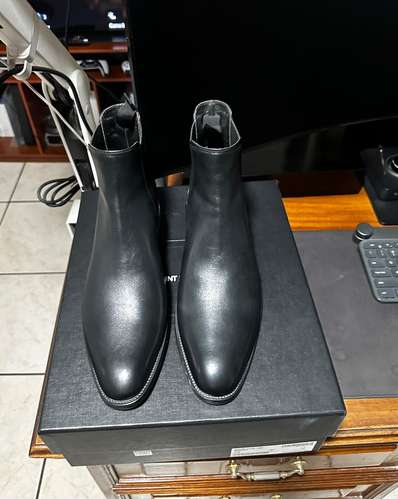 Chelsea Boots WYATT – YSL Saint Laurent | Cuero Negro - Originales - talla: 41