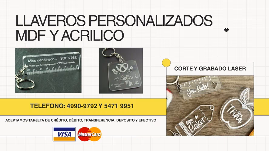 Llaveros personalizados