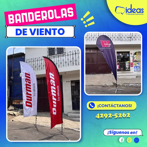 BANDEROLAS EXTERIORES DE VIENTO