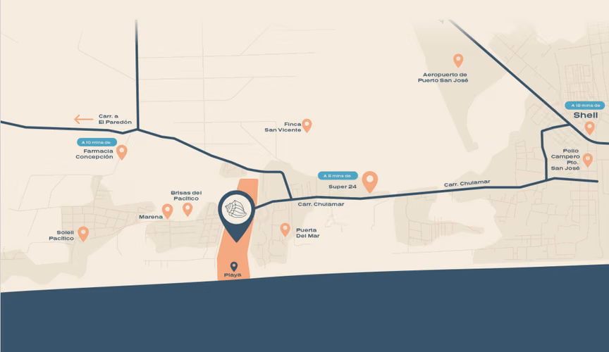 Terrenos frente al mar en DAMARE | Km.109 Carretera a Chulamar, Escuintla