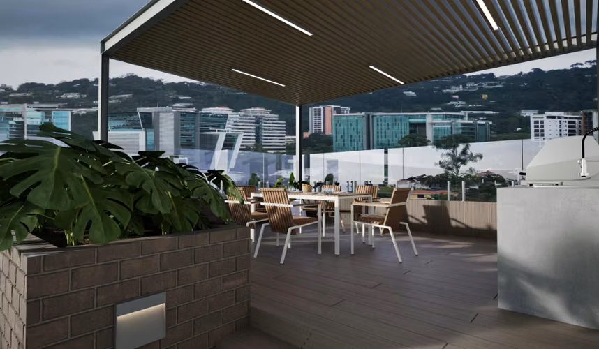 Apartamentos nuevos de 2 Hab en Athenea15 VHII Zona 15 | Opcion con terrazas y jardin